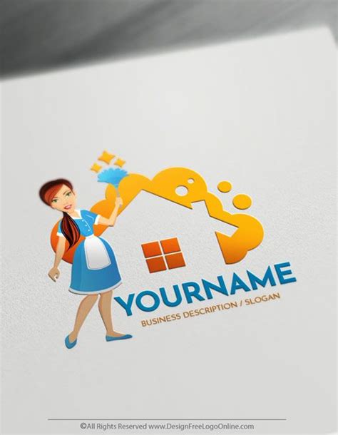 Online Bubble Free Cleaning Logo Maker - Housekeeping logo Template | Cleaning logo, Cleaning ...