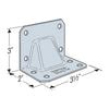 Simpson HGA10KT Hurricane Gusset Angle w/Screws - G90 Galvanized, Pkg