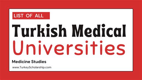 Medical Degrees Offered by Turkish Universities in 2023 - Turkey Scholarships