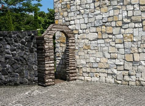 Surface of the Stone Wall for Background and Wallpaper Stock Image - Image of wall, granite ...