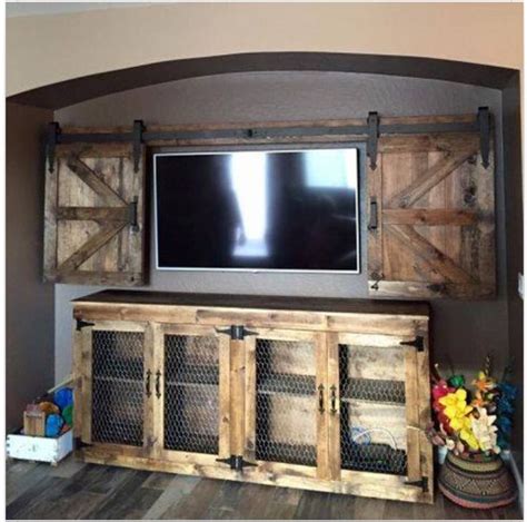 Love this rustic entertainment center! (With images) | Cheap home decor ...