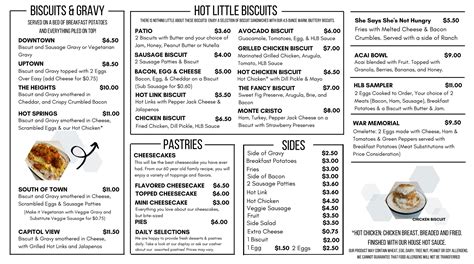 MENU | Hillcrest Little Bakery