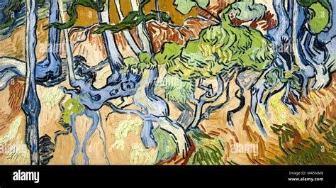 Tree Roots 1890, by Van Gogh Stock Photo - Alamy