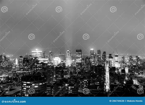 Montreal Night View (conditionalon) Editorial Stock Photo - Image of ...