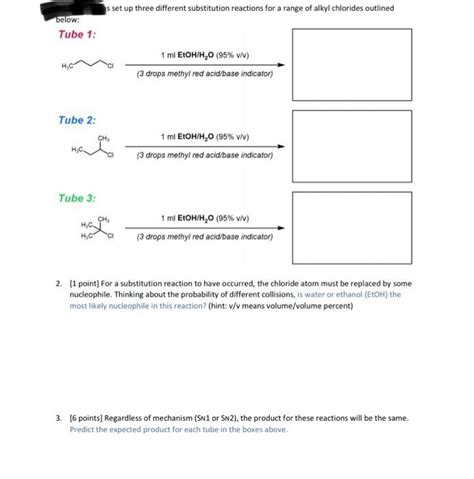 Solved s set up three different substitution reactions for a | Chegg.com