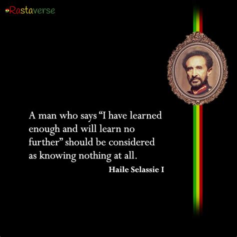 Haile Selassie Rasta Quote - Rastaverse