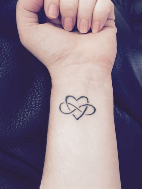 Heart infinity wrist tattoo ️ | Infinity tattoo on wrist, Wrist tattoos, Tattoos