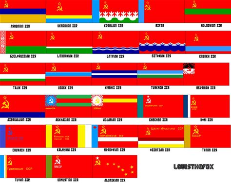 Alternate Soviet SSR Flags by LouisTheFox on DeviantArt