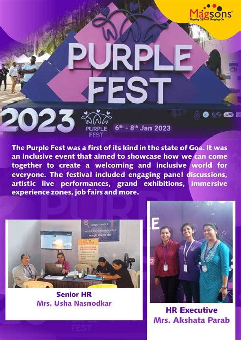 Purple Fest 2023 – Magsons Group