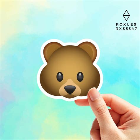 Bear Emoji Sticker, Emoji Faces, Cool Stickers, Whatsapp Emojis, Stickers for Laptop, MacBook ...