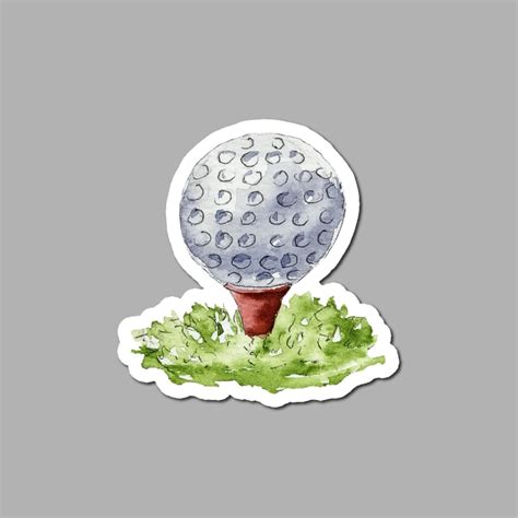 Golf Ball Golfing Sticker Gift Stickers Golf Ball Funny - Etsy