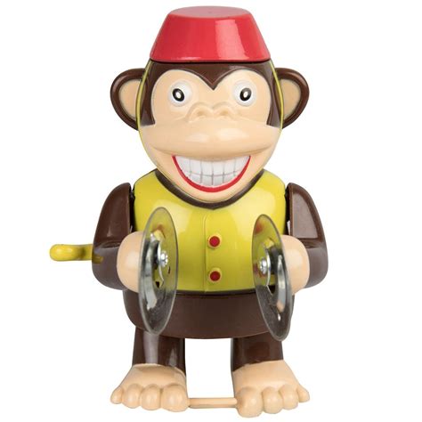 Out of the blue Retro Wind Up Monkey Cymbal Banging Walking Classic ...