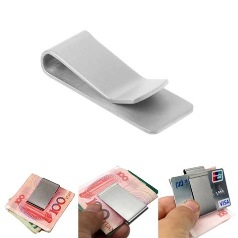 Stainless Steel Money Clip Durable Metal Pocket Holder Wallet Credit Card Cash Clips 2018 ...