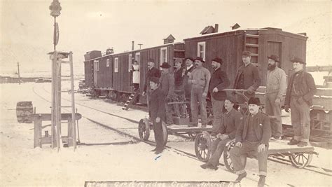 Canadian Pacific Railway Bridge Crew (1887). | Canadian history, Canadian pacific railway ...