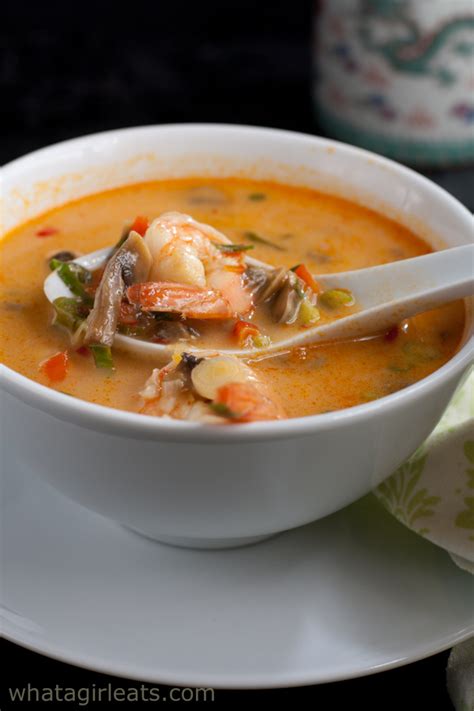 Thai Coconut Shrimp Soup - What A Girl Eats