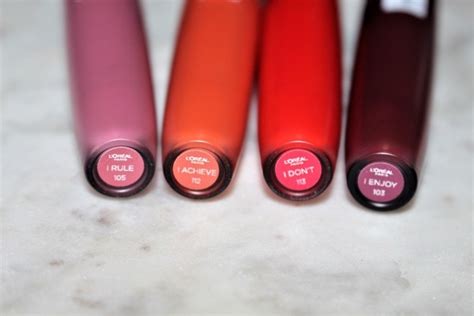 L'Oreal Paris Rouge Signature Matte Liquid Lipstick UK Review Swatches