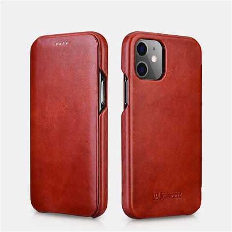 iPhone 12 mini Curved Edge Vintage Folio Case - Leather Cases for iPhone