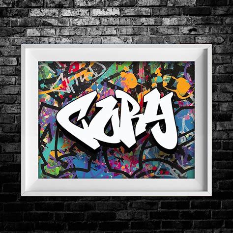 Custom Graffiti Street Art Style Name Print Digital Download Poster ...