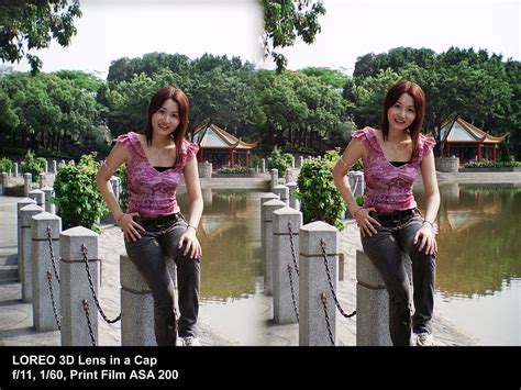 Loreo Sample Photographs - 3D Lens in a Cap - Great pictures can be uncomfortable to pose for