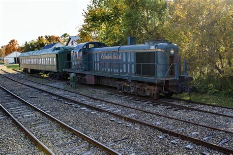 Take a ride on the scenic Adirondack Railroad during peak foliage in ...