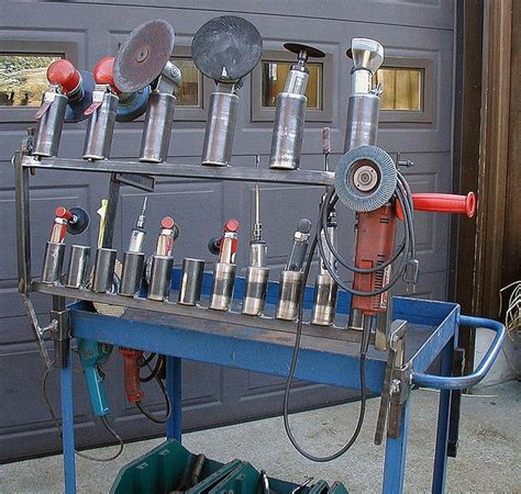 Air tool organizer | Welding shop, Shop organization, Garage tools