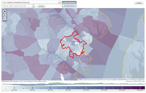 Annapolis, Maryland (MD) income map, earnings map, and wages data