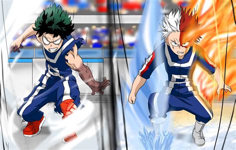 Deku Vs Shoto