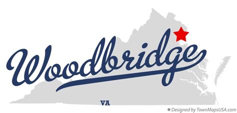 Map of Woodbridge, VA, Virginia