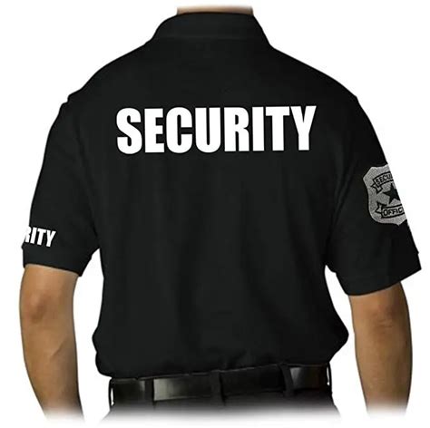 Custom Sample Security Guard Uniforms Clothing Security Tshirts - Buy ...