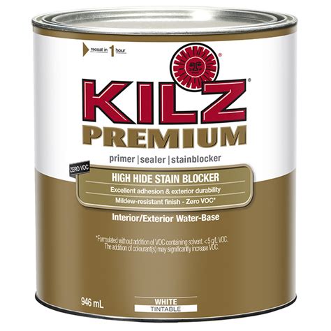 Kilz(R) Premium Interior/Exterior Latex Primer Sealer - 946ml 19902 | Réno-Dépôt