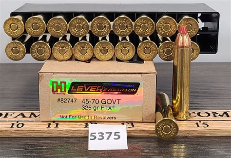 AMMO: 20X HORNADY 45-70 GOVT 325GR FTX