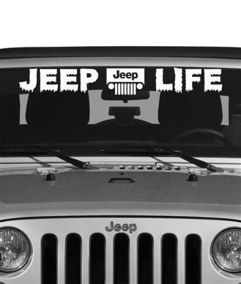 Jeep Life Vinly Decal Sticker – Custom Sticker Shop