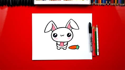 How To Draw The Cutest Easter Bunny - Art For Kids Hub