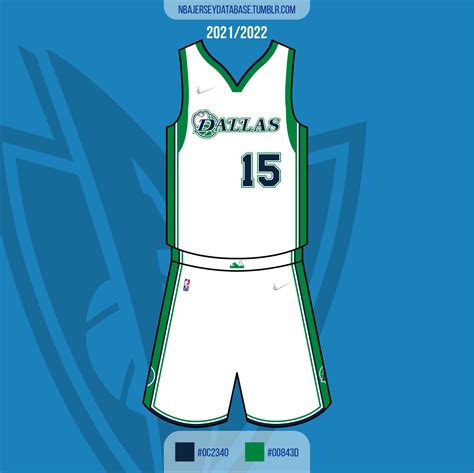 NBA Jersey Database, Dallas Mavericks City Jersey 2021-2022