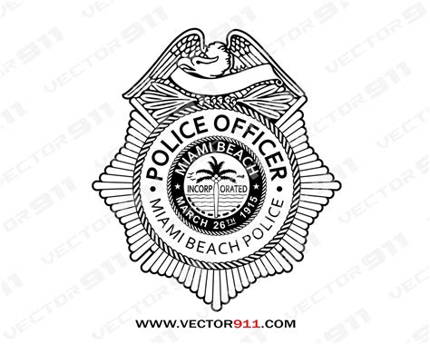 Miami Beach Police Department Badge - Vector911 Digital Vectors