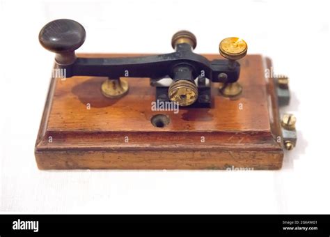 Telegraph key close up Stock Photo - Alamy