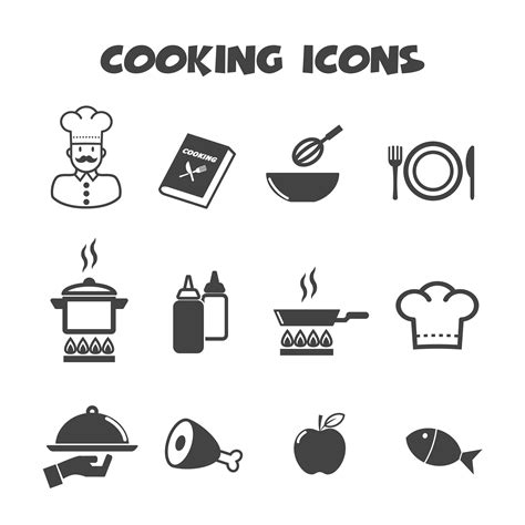 cooking icons symbol 630134 Vector Art at Vecteezy