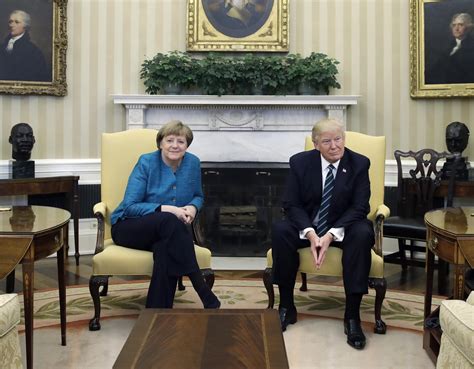 German Chancellor Angela Merkel Meets with President Trump | The ...