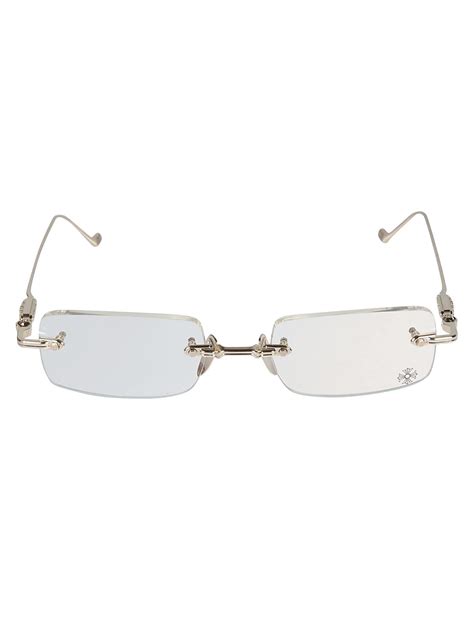 Chrome Hearts Rectangle Rimless Glasses | Lyst