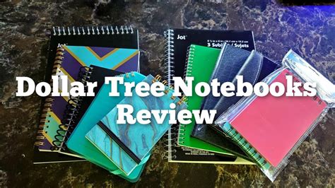 TEN (10) Dollar Tree Notebook Reviews - YouTube