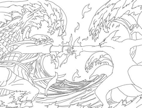 Susanoo vs Kurama coloring page - Download, Print or Color Online for Free