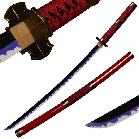 Samurai Sword Roronoa Zoro Sword 100 cm Wooden Sword Katana Japanese Anime Cosplay Sword-Kitetsu ...
