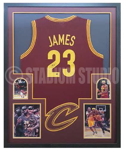 Lebron James Autographed Framed Cavaliers Jersey - The Stadium Studio