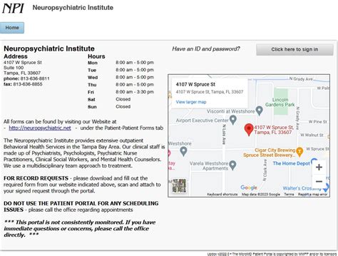 Patient Portal - Neuropsychiatric Institute NPI