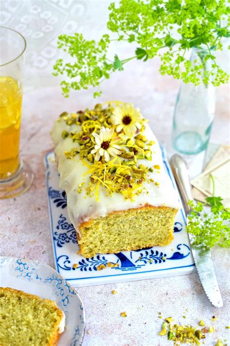 Lemon Courgette Cake With Cream Cheese Glaze - Supergolden Bakes