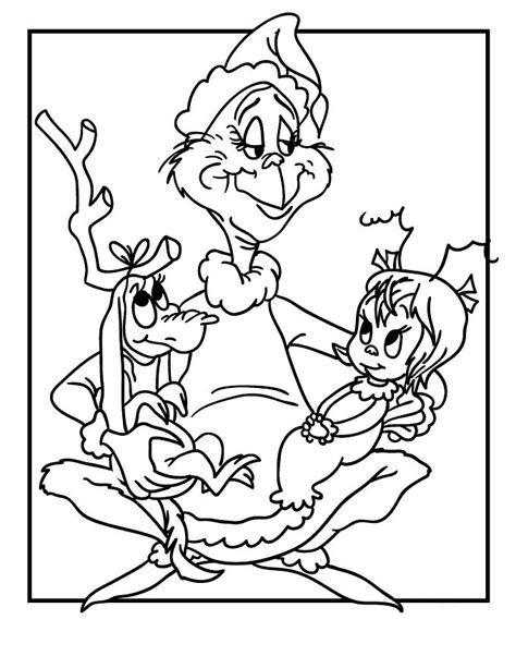 Grinch Coloring Pages - Free Printable Grinch | Grinch coloring pages ...