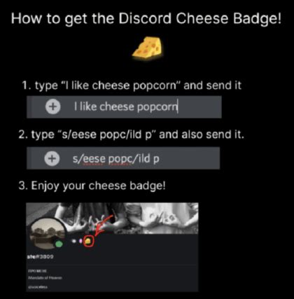 discord cheese badge : r/shitposting