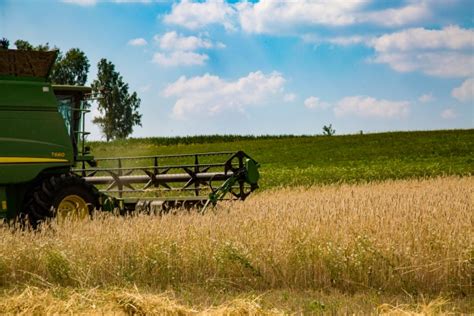 Grain Harvesting Combine Free Stock Photo - Public Domain Pictures