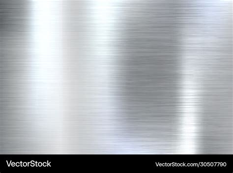 Realistic brushed metal texture polished Vector Image