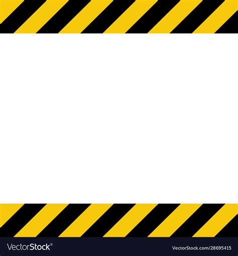 Black and yellow line striped background caution Vector Image